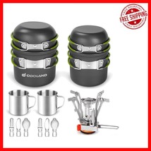 16-Piece Mess Kit: Lightweight Outdoor Cookware &amp; Folding Mini Stove - $924.01 MXN