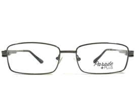 Parade Eyeglasses Frames PLUS 2030 Gunmetal Grey Rectangular Full Rim 53-17-140 - £31.31 GBP
