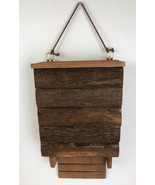 Lot of 2 Beautiful Handmade Rustic Decor Cedar Single Chamber Hanging Ba... - £33.03 GBP