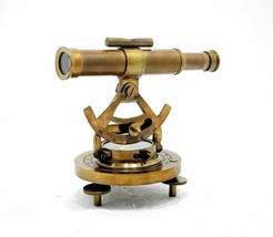 Vintage Compass Survey Instrument Brass Theodolite Alidade Transit Teles... - $89.59