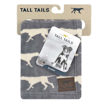 Tall Tails Dog Icon Blanket Charcoal 30X40 - £30.82 GBP