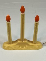 Vintage Christmas Candelabra 3 Electric Light Plastic Drip Window - £6.50 GBP