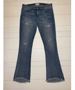 Current Elliot Distressed Jean Pants Flare Fringe Bottom 28 Preowned - $28.95