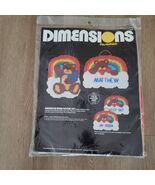 Dimensions Plastic Canvas Needlepoint Rainbow Teddy Bear Room Set NEW NO... - $180.13 MXN