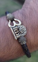 Shiv Trishul bracelet kara Hindu Good Luck Kada Evil Eye Protection bang... - £19.59 GBP