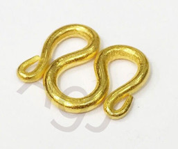 22K 22KT Solid Pure Real Gold Clasp For 23K 24K Baht Necklace. Lock ( Large ) - £238.86 GBP