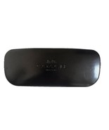 COACH Sunglasses Hard Case Black Leather Clam Shell Eyeglass Case - $14.99