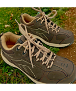 REEBOK JORI COMPOSITE TOE ATHLETIC WORK SHOE MEN&#39;S SIZE 8.5W BROWN RB1870 - $35.93
