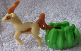 Tiny Plastic Moving Deer/ Antelope On Grass Patch  - $37.88 MXN