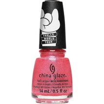 China Glaze Troll World Tour Nail Polish Lacquer 1706 Pink-In-Poppy - £8.39 GBP