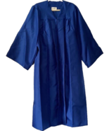 Royal Blue Graduation Gown Cap Jostens 5&#39;7&quot; - 5&#39;9&quot; High School College U... - £15.61 GBP