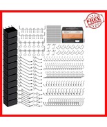 Pegboard Accessory Bundle: 278 Durable Hooks and Bins for Tool Organization - $47.51