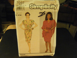 Simplicity 7007 Misses Dress &amp; Cocoon Jacket Pattern - Size 10-18 Bust 3... - $13.03