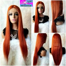 Seth&quot; Ginger Peruvian Straight Middle Part Lace Front Virgin Hair  Wigs 13x4 150 - £189.20 GBP