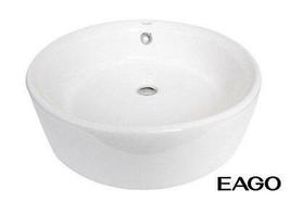 Eago EAGO 15.75-in White Round Counter Top Vessel Sink BA129 - £132.38 GBP