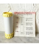 VIntage Cookie Press - Plastic Yellow &amp; White - Instructions - £7.53 GBP