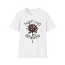 Unisex T-Shirt w/ Diamond Portland Oregon Rose Design - $29.99