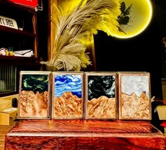 Handmade Wooden Lighter Gift Set Inspired Four Seasons - $461.38 CAD