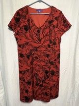 Apt 9 Dress Red With Black Flowers Size XXL - £11.73 GBP