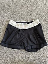 Alythea Black &amp; White Size Small Flat Front Pocket Shorts Casual - $164.25 MXN