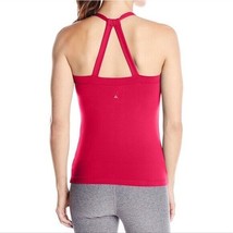 NWT Womens PrAna Yoga Pilates Strappy Top Bra New Quinn S Gym Cups Sunwashed Red - £77.09 GBP