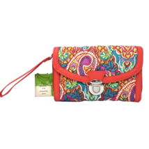 Vera Bradley PAISLEY IN PARADISE Ultimate Wristlet Quilted Boho MSRP $54... - £21.34 GBP