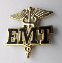 Emt Emergency Medical Technician Caduceus Paramedic Gold Color Lapel Pin 1 Inch - $5.64