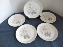 Keltcraft Noritake Cortland desert fruit plates set of 5   7-1/2&quot; dia 9178 white - £27.77 GBP