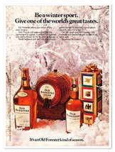 Print Ad Old Forester Bourbon Holiday Gifts Vintage 1972 Advertisement - £7.75 GBP