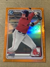 2020 Bowman Chrome Triston Casas ORANGE Refractor #22/25 Red Sox - £45.52 GBP