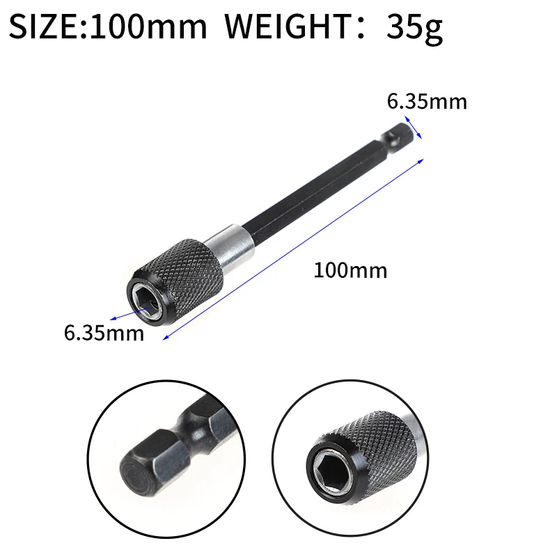 Hex 1/4&quot; Shank Screwdriver bit Holder Adapter Bar Drill Bit Quick Releas... - $49.93 CAD