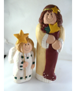 Midwest of Cannon Falls Eddie Walker 2 Christmas Angels 7&quot; + 11&quot; w Stars... - $32.91 CAD