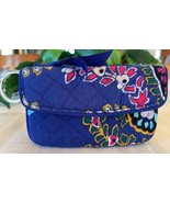 Vera Bradley Iconic Jen Zip ID Wallet Coin Purse Key Ring 22633 Romantic... - $25.98 CAD