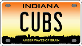 Cubs Indiana Novelty Mini Metal License Plate Tag - £11.66 GBP