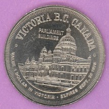 1976 Victoria British Columbia Trade Token or Trade Dollar Parliament Lamppost - £4.75 GBP