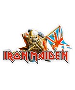 Iron Maiden Trooper with Flag Eddie: Fun for Your Vehicle! Window, Lapto... - $134.41 MXN