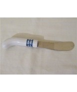 Stainless steel cheese knife w/easy-hold weighted ceramic handle - $4.00
