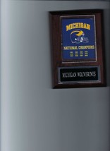 Michigan Wolverines Championship Plaque Football Ncaa National Champs - £3.87 GBP