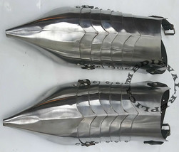 Medievale Scarpe Sabatons Acciaio Armor Indossabili Appuntito Punta - £61.98 GBP