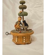 Rare Vintage Thorens Hand Painted Wooden Switzerland Music Box Plays Gigi - $1,068.11 MXN