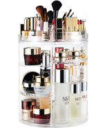 AMEITECH Makeup Organizer, 360 Degree Rotating Adjustable Cosmetic Stora... - £30.34 GBP