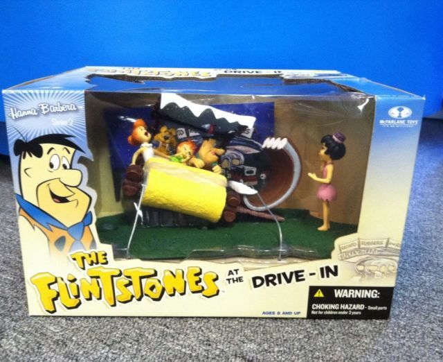 The Flintstones Mcfarlane Toys At The Drive-in Playset New In Box - $49.99