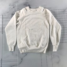 Vintage Lee Rundhalsausschnitt Sweatshirt Jungen Klein Weiß Baumwollmisc... - $29.69