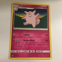 2017 Clefable Pokemon Stage 1 Rare Card 89/145 - $51.20 MXN