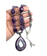 sterling silver amerhyst necklace 19” - $113.94 CAD