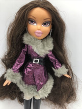 Bratz Yasmin Doll Set 2008 Wintertime Sparklin&#39; Snowboard Longer Hair New Sealed - £39.95 GBP