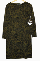 Vintage Lennie for Nina Leonard Animal Print Sweater Dress Size Medium Knit New - £17.24 GBP
