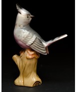 Vintage Blue Jay Bird Ceramic Porcelain Head Turn Figurine 4&quot; Made in Japan - $11.85