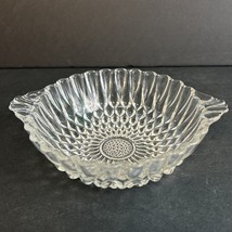 Vintage, Clear, Pressed Glass, Handled, Dessert Bowl - £6.01 GBP