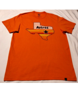 &#39;47 Brand MLB Houston Astros Orange Cotton Tee Short Sleeve Size Medium ... - $31.69 CAD
